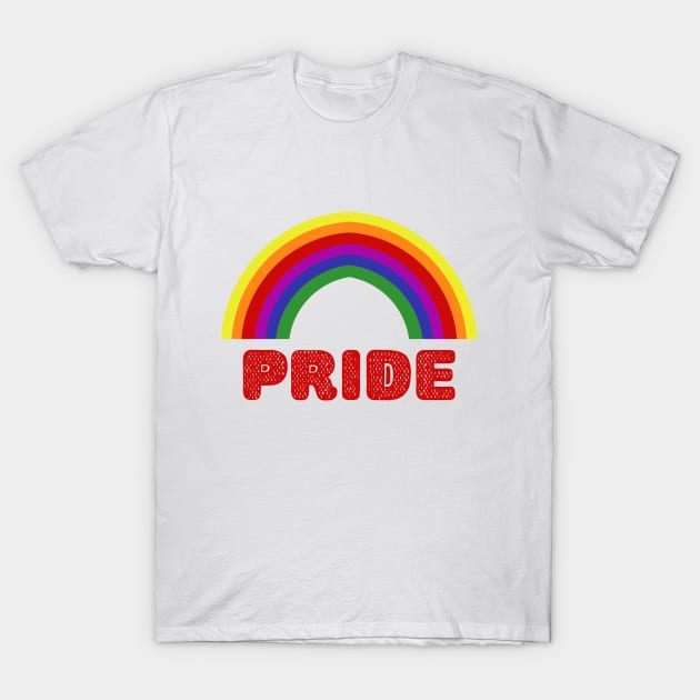 Pride Rainbow For Pride Month T-Shirt by Colored Lines